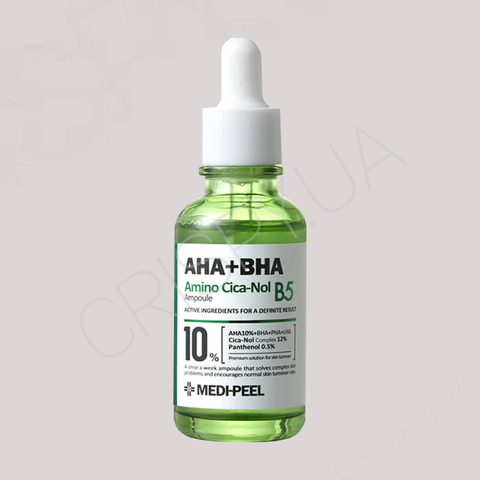 Відновлююча сироватка для чутливої та проблемної шкіри MEDI PEEL AHA BHA AMINO CICA-NOL B5 AMPOULE - 30 мл